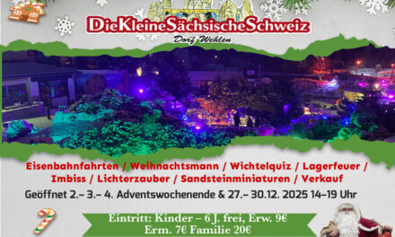 Einladung zum Weihnachtszauber in den Miniaturpark „Kleine Sächsische Schweiz“