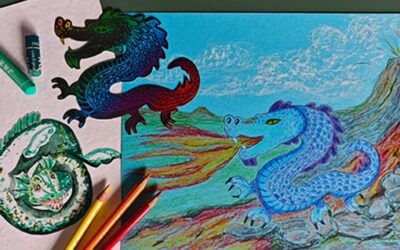 Ferienkindermalkurs Fantasy im Atelier im Februar