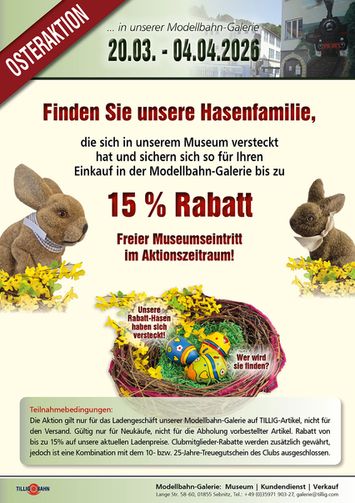 Osteraktion bei TILLIG Modellbahnen